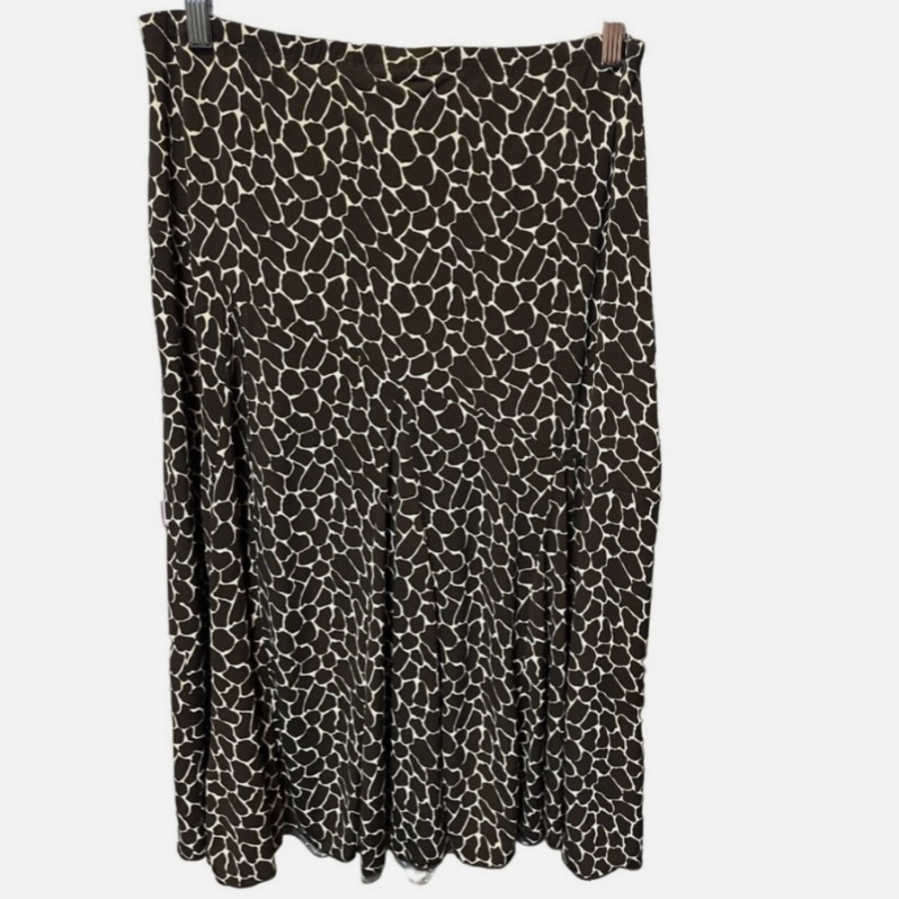 Chico’s Brown and White Skirt